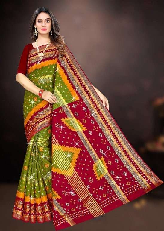 PRACHI BY ASLIWHOLESALE DESIGNER PURE COTTON SAREES-00015