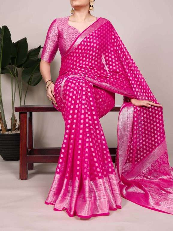 PREETI VOL-576 BY ASLIWHOLESALE DESIGNER PURE GEORGETTE PRINTED SAREES-00253