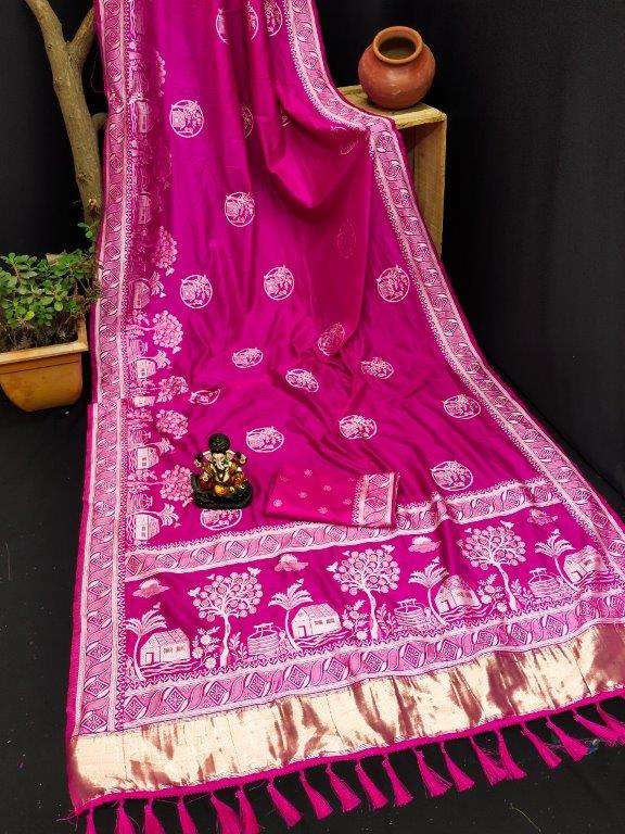 PREMA 2 BY ASLIWHOLESALE DESIGNER PURE DOLLA SILK SAREES-00125