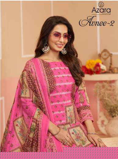 RADHIKA FASHION AZARA ANVEE VOL-2 60001 TO 60004 SERIES PURE LAWN COTTON DRESSES-00011