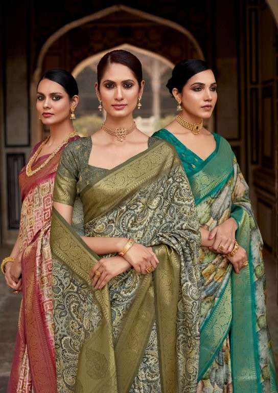 RAJPATH RASHMIKA SILK 230001 TO 230006 SERIES PURE SILK PRINTED SAREES-00137