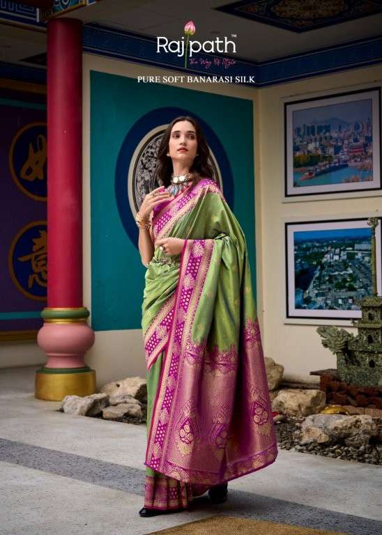 RAJPATH SAMRUDHI SILK 830001 TO 830008 SERIES PURE SILK SAREES-00137