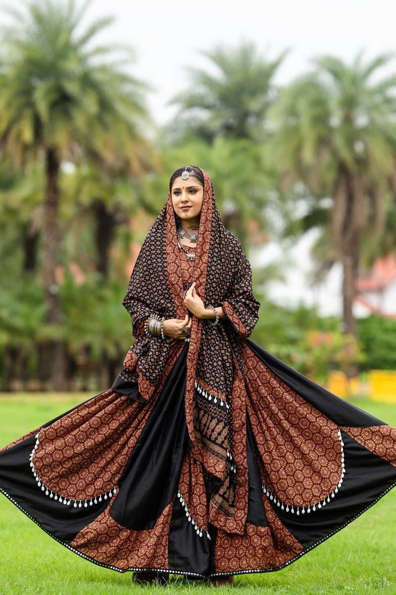 RAJWADI VOL-10 BY ASLIWHOLESALE DESIGNER PURE COTTON PRINTED LEHENGAS-00060