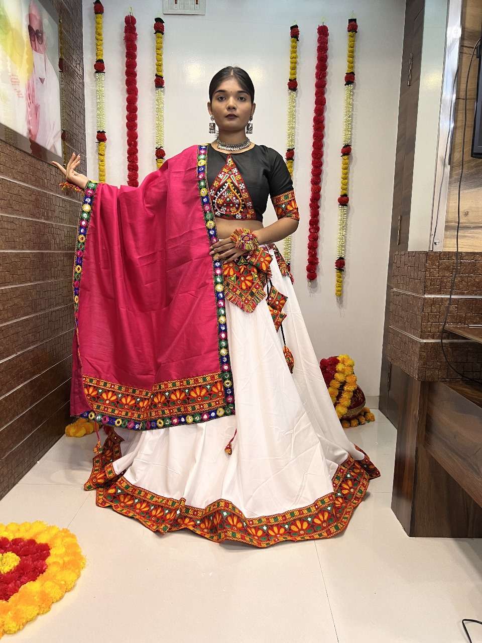 RAJWADI VOL-8 BY ASLIWHOLESALE DESIGNER PURE COTTON SILK LEHENGAS-00060
