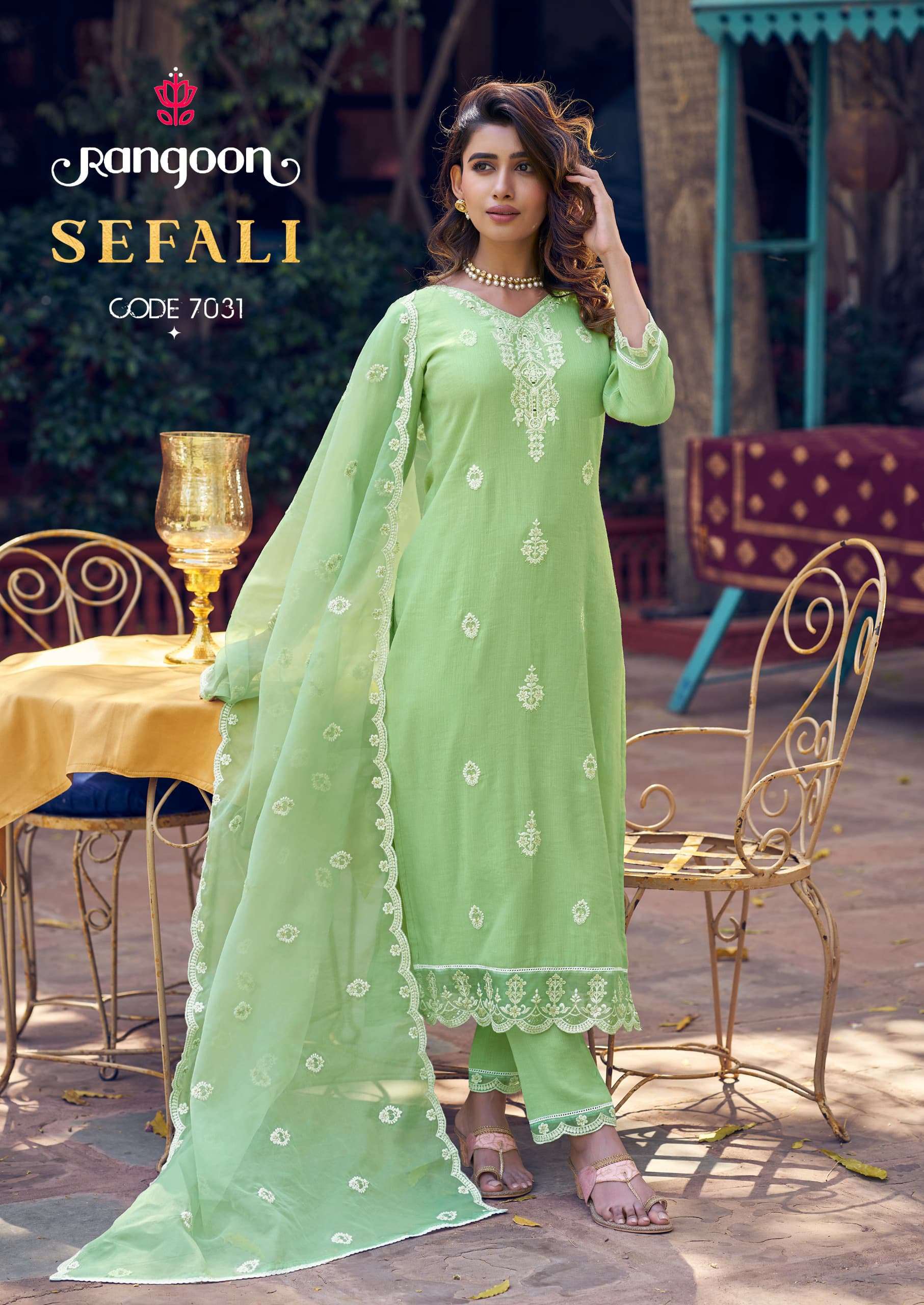 RANGOON SEFALI 7031 TO 7034 SERIES PURE VISCOSE EMBROIDERY DRESSES-00062