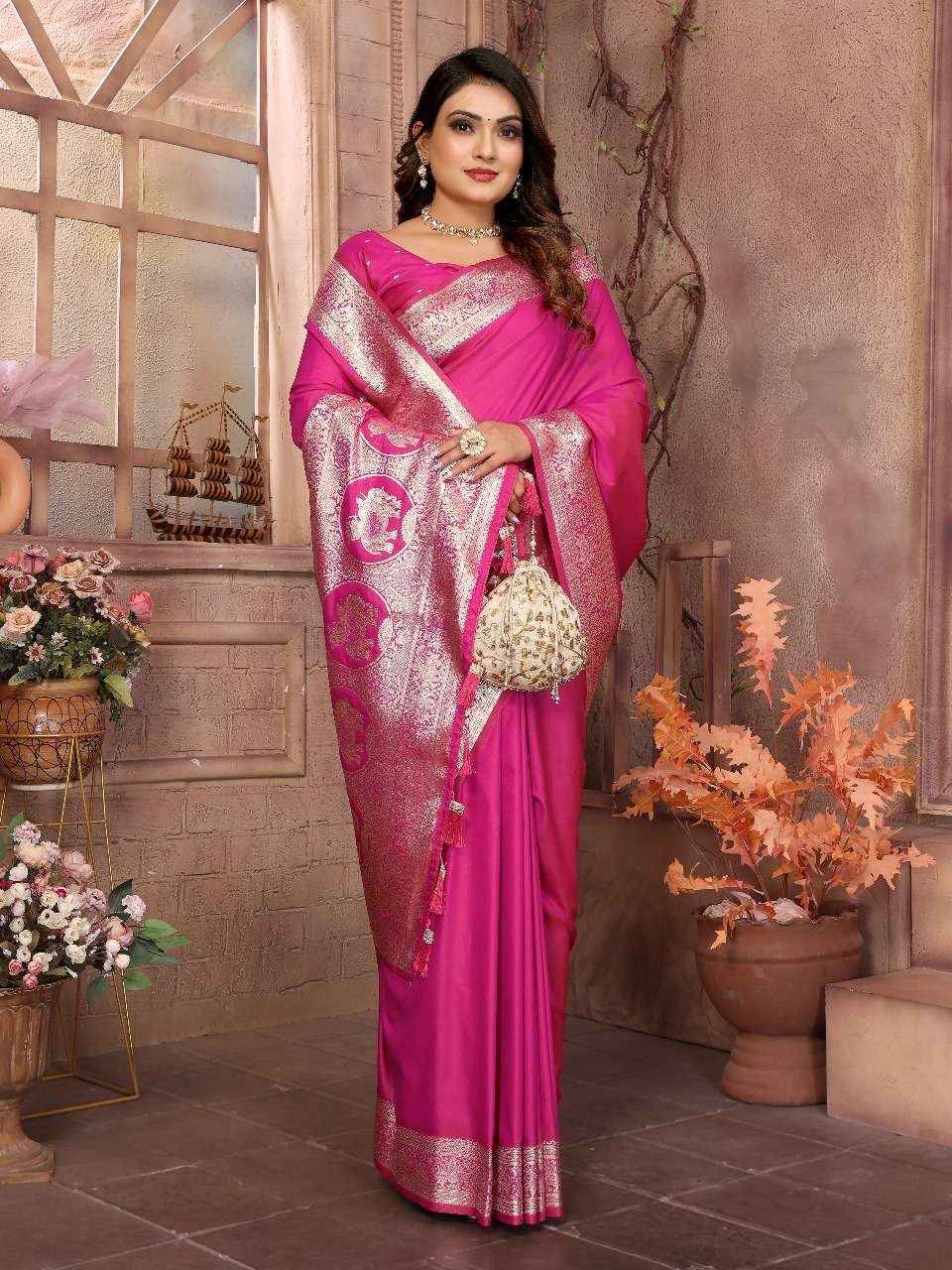RANI BY ASLIWHOLESALE DESIGNER PURE BANARASI SILK SAREES-00125