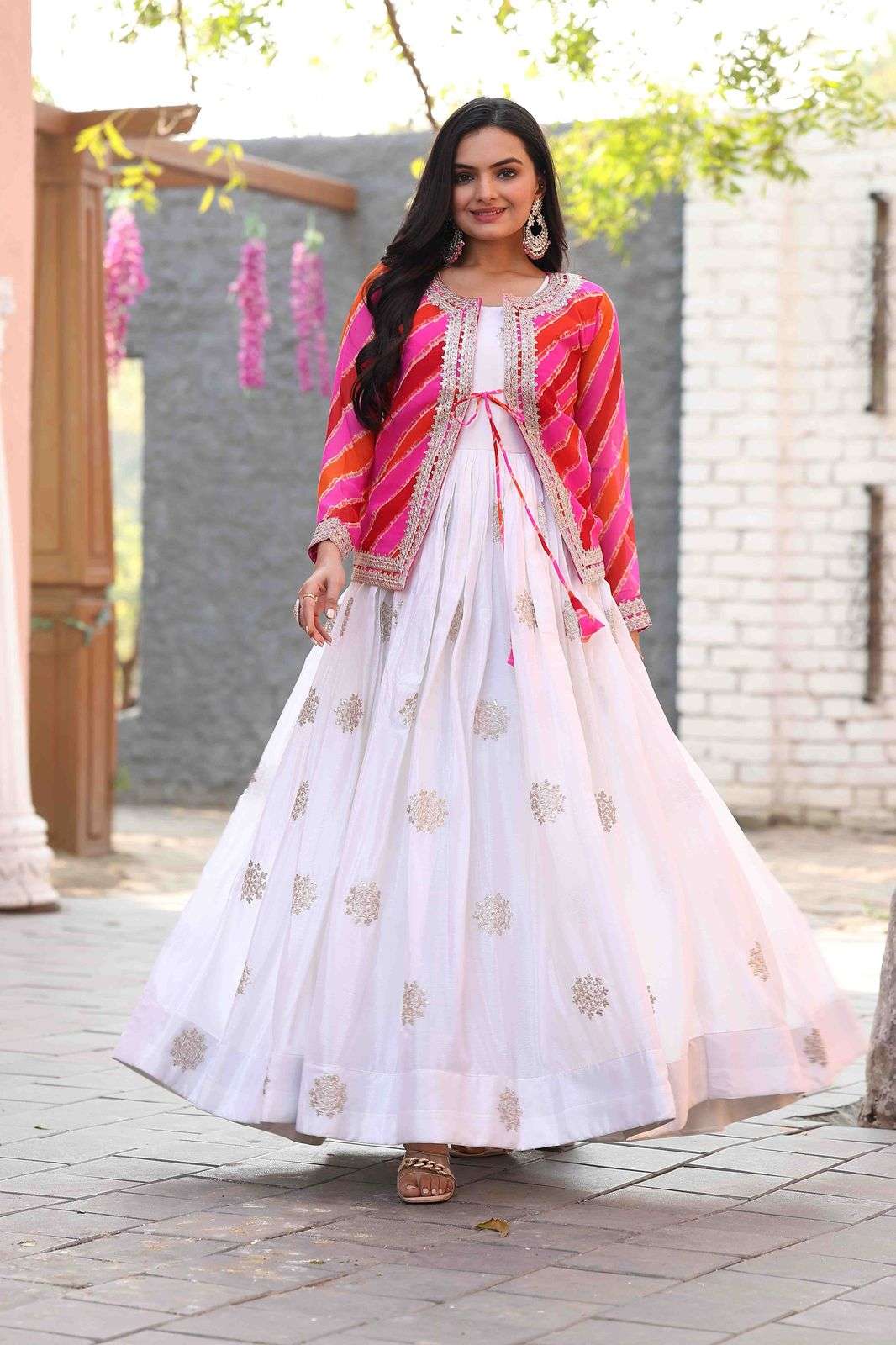 RM-090 BY ASLIWHOLESALE DESIGNER PURE CHINON EMBROIDERY GOWNS-00236