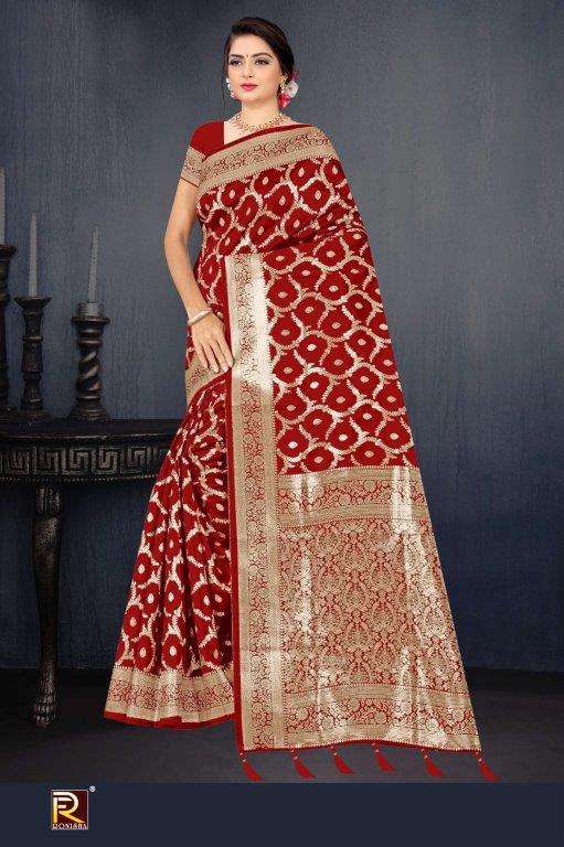 RONISHA 108 DESIGN PURE BANARASI HEAVY SAREES-00053
