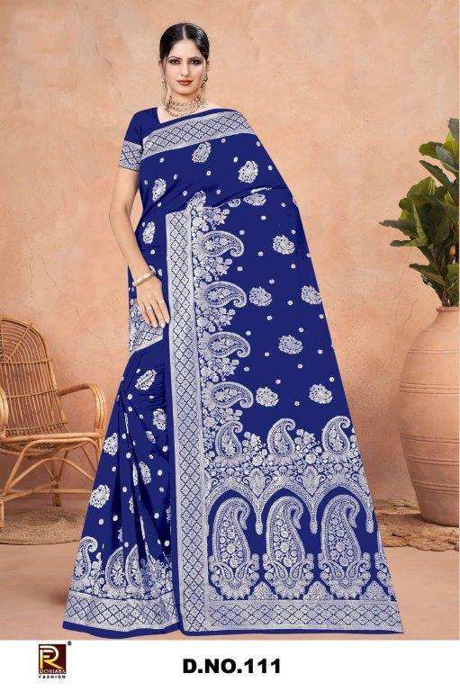 RONISHA FASHION 111 DESIGN PURE FANCY BANARASHI SAREES-00053