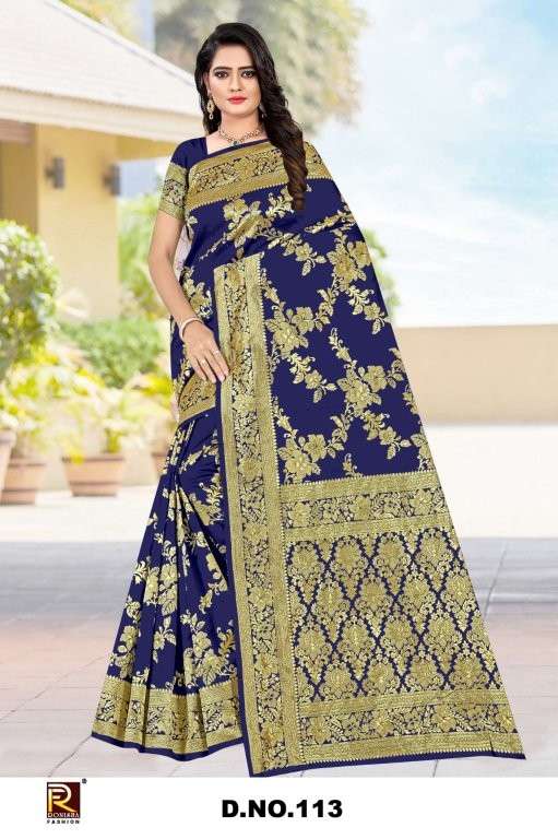 RONISHA FASHION 113 DESIGN PURE FANCY BANARASHI SAREES-00053