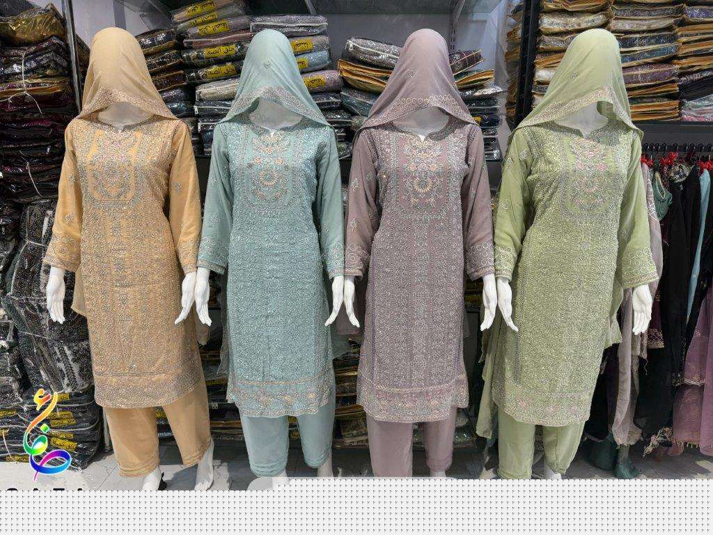 SAFA CREATION HYA-2006 PURE GEORGETTE EMBROIDERY PAKISTANI DRESSES-00203