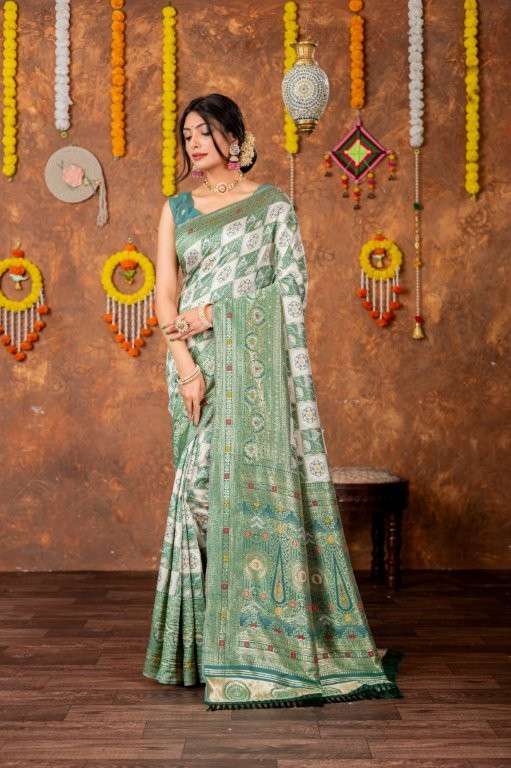 SAKHI VOL-100  BY ASLIWHOLESALE DESIGNER PURE PATOLA SILK SAREE-00219