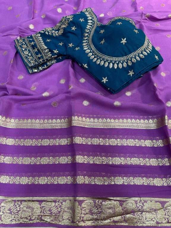 SAKHI VOL-105 BY ASLIWHOLESALE DESIGNER PURE VISCOSE GEORGETTE SAREES-00219