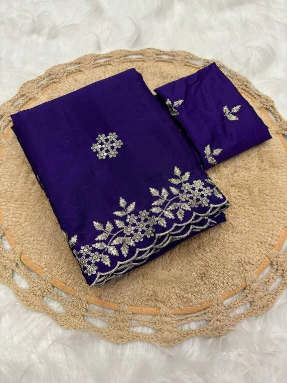 SAKHI VOL-121 BY ASLIWHOLESALE DESIGNER PURE CHINON SEQUENCE SAREES-00219