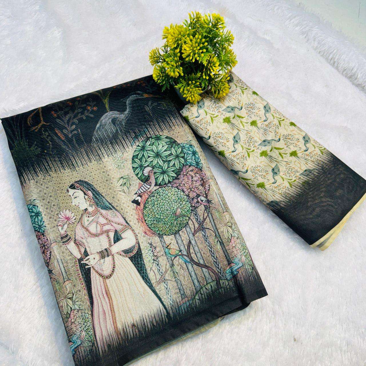 SAKHI VOL-129 BY ASLIWHOLESALE DESIGNER PURE SILK PRINTED SAREE-00219