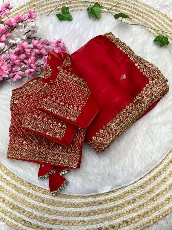 SAKHI VOL-136 BY ASLIWHOLESALE DESIGNER PURE JIMMY CHOO SAREE-00219