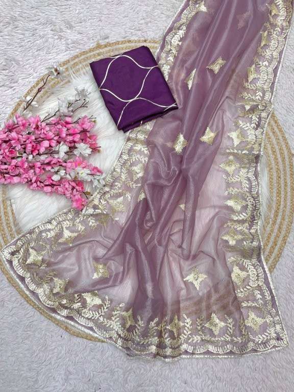 SAKHI VOL-147 BY ASLIWHOLESALE DESIGNER PURE TWILL NET SAREES-00219