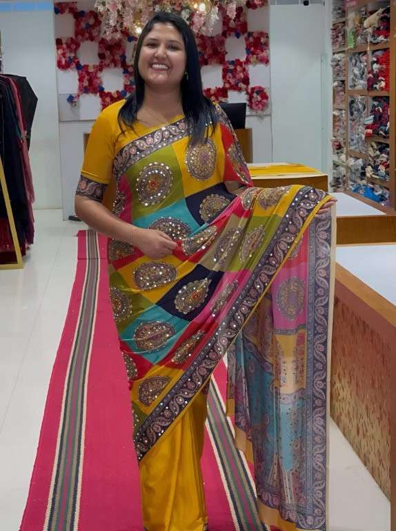 SAKHI VOL-149 BY ASLIWHOLESALE DESIGNER HEAVY GEORGETTE PRINTED SAREE-00219