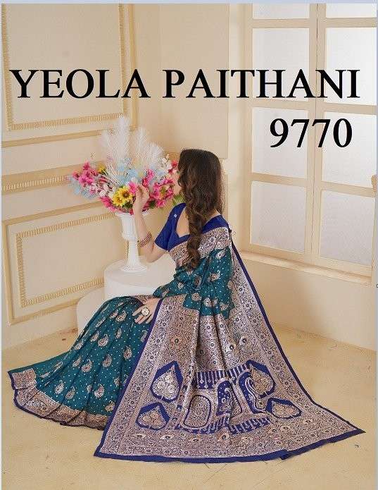 SANJANA LIFESTYLE YEOLA PAITHANI 9770 SERIES PURE PAITHANI SILK SAREES-00137