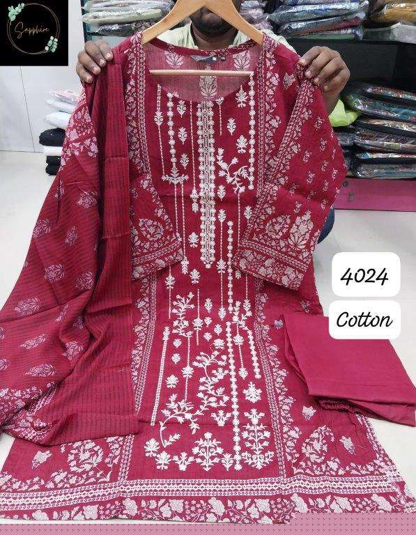 SAPPHIRE EX-4024 PURE SERIES COTTON PRINTTED PAKISTANI DRESSES-00272
