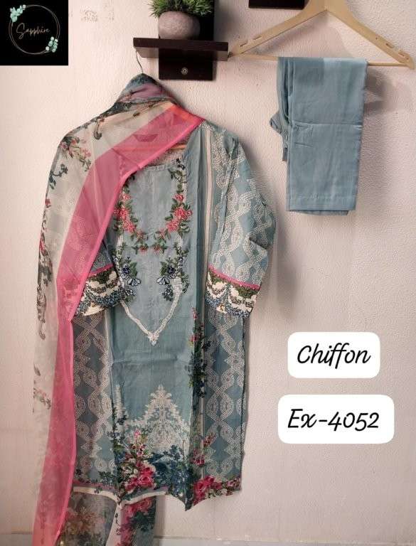 SAPPHIRE EX-4052 PURE SERIES COTTON PRINTTED PAKISTANI DRESSES-00272