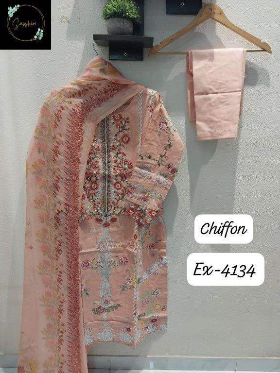 SAPPHIRE EX-4134 NX PURE LAWN COTTON PRINTED PAKISATANI DRESSES-00272