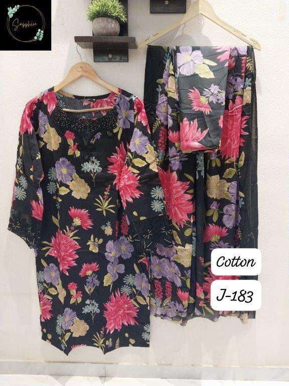 SAPPHIRE JAZMIN VOL-183 PURE LAWN COTTON PRINTED PAKISTANI DRESSES-00272