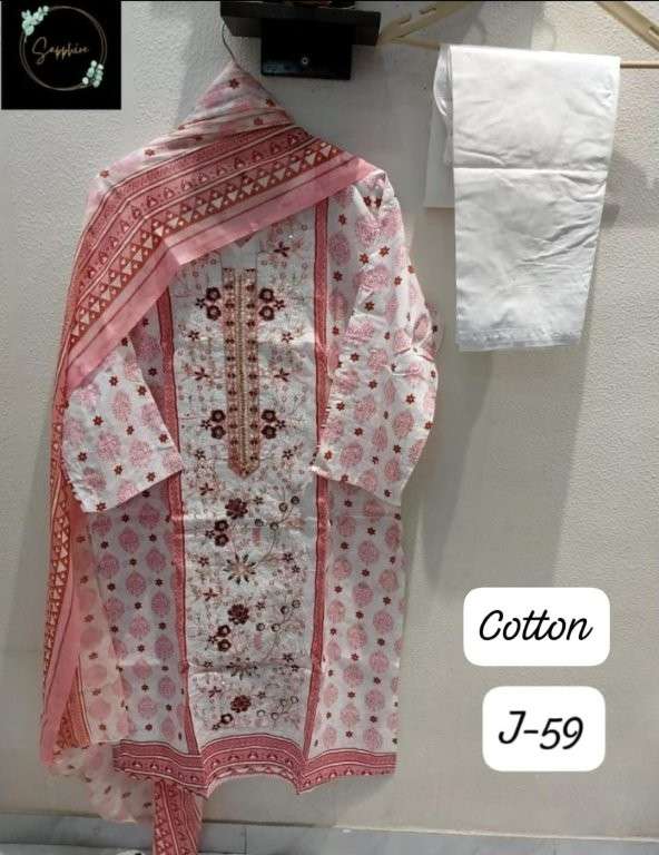 SAPPHIRE JAZMIN VOL-59 NX PURE LAWN COTTON PRINTED PAKISTANI DRESSES-00272
