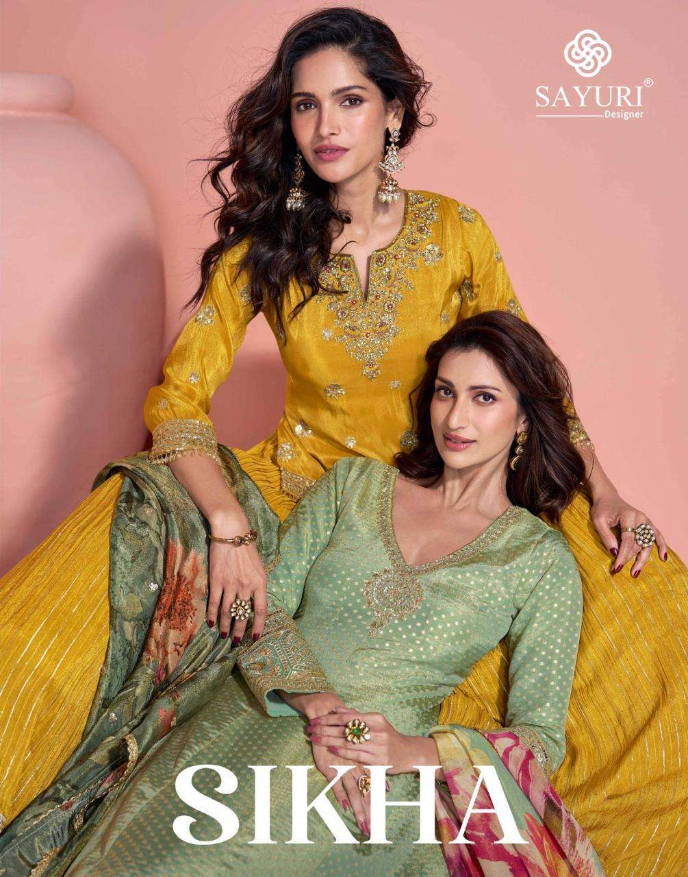 SAYURI SIKHA 5787 TO 5789 SERIES PURE VISCOSE JACQUARD SILK DRESSES-00028