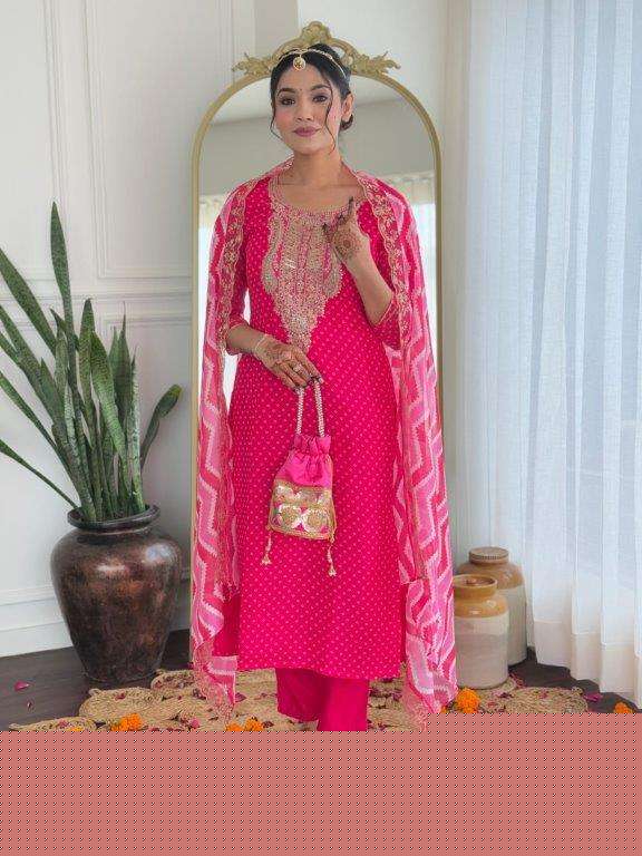 SC-648 BY ASLIWHOLESALE DESIGNER PURE VICHITRA SILK EMBROIDERY DRESSES-00264