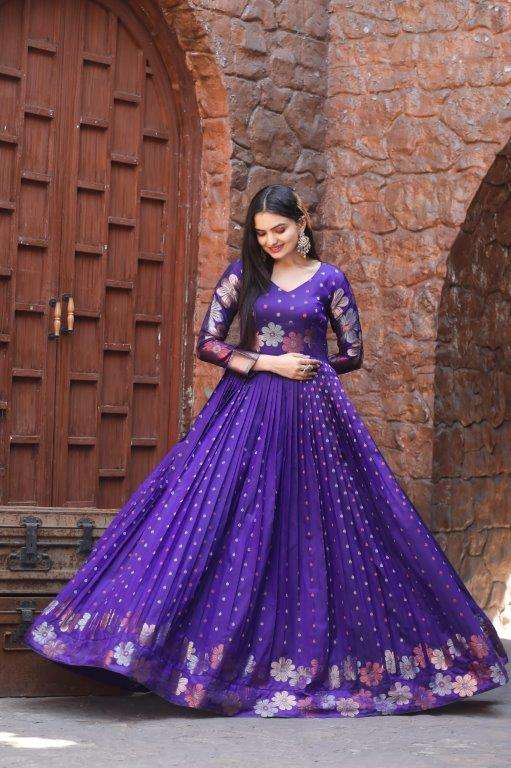 SHIVANI VOL-13 BY ASLIWHOLESALE DESIGNER PURE SOFT SILK GOWNS-00282