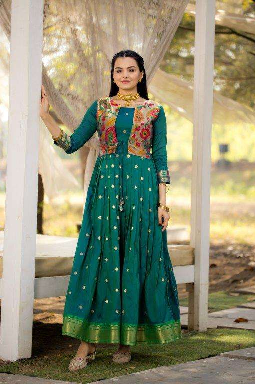 SHIVANI VOL-18 BY ASLIWHOLESALE DESIGNER PURE SILK BLEND GOWNS-00282