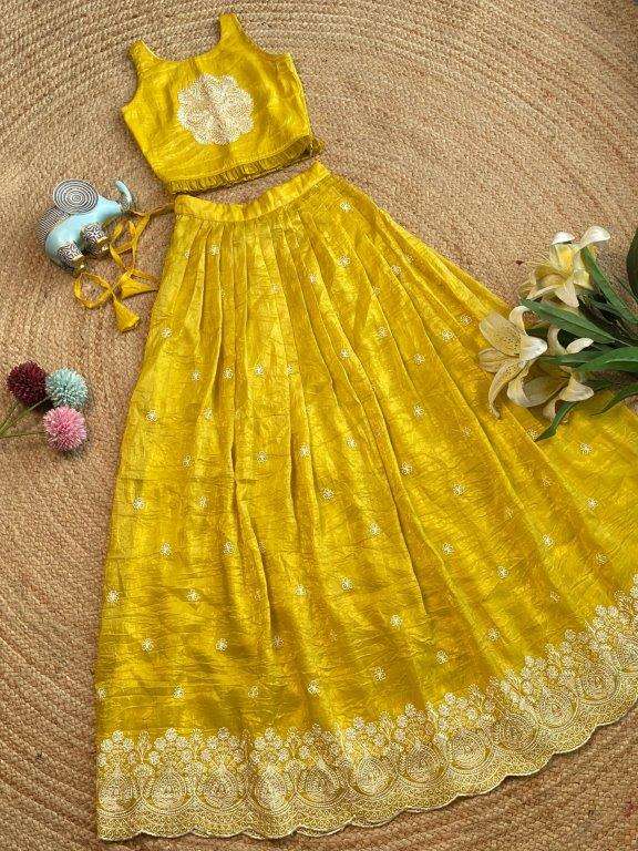 SHIVANI VOL-24 BY ASLIWHOLESALE DESIGNER PURE GOLD CRUSH KIDS WEAR-00282