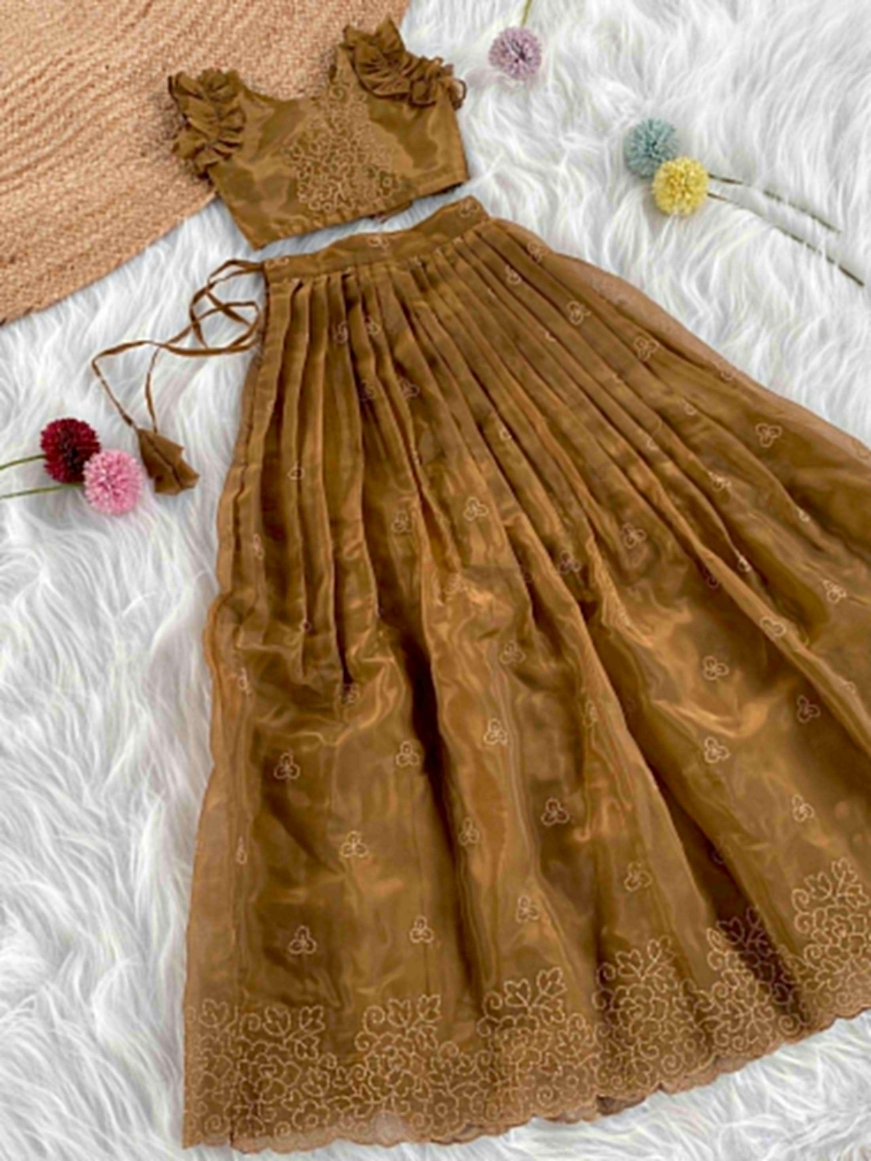 SHIVANI VOL-28 BY ASLIWHOLESALE DESIGNER PURE ORGANZA SILK KIDS WEAR-00282