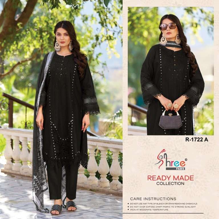 SHREE FAB KT-1722 PURE CAMBRIC COTTON LAWN PAKISTANI DRESSES-00071