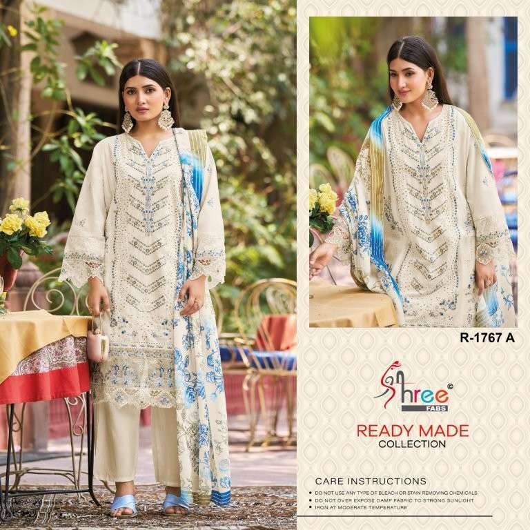 SHREE FAB R-1767 COLOUR PURE HEAVY COTTON PRINTED PAKISTANI DRESSES-00011