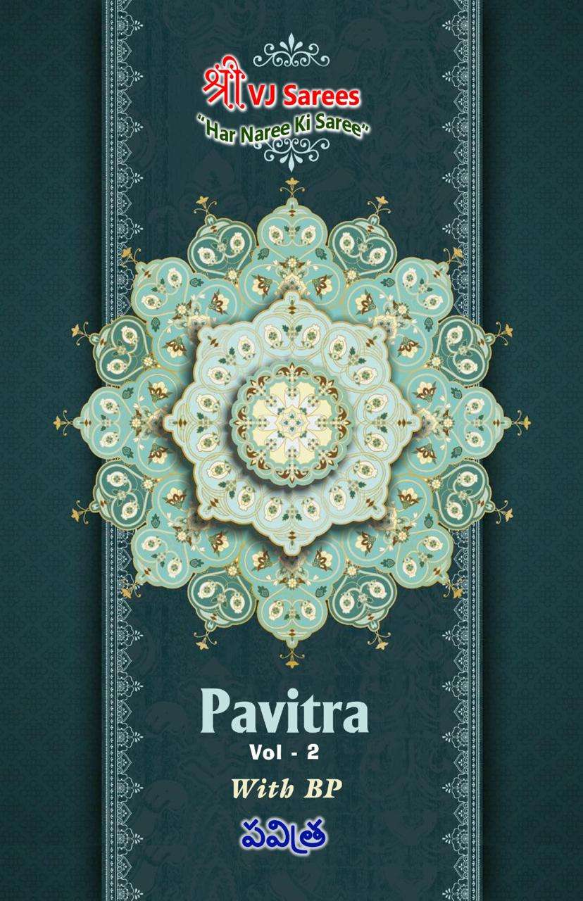 SHREE VJ PAVITRA VOL-02 PURE COTTON PRINTED SAREES-00015