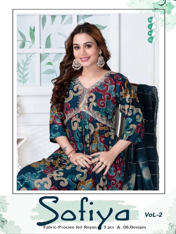 SOFIYA VOL-02 BY ASLIWHOLESALE DESIGNER PURE RAYON PRINTED KURTIS-00093