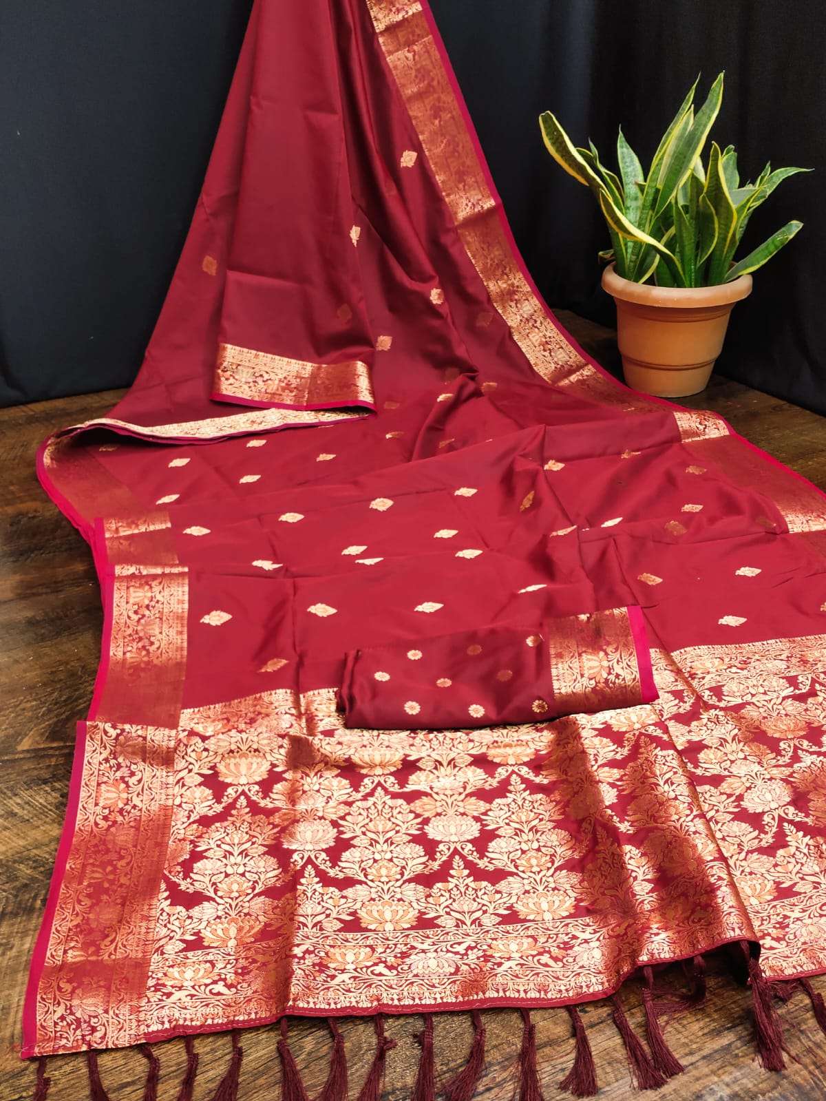 SULA BY ASLIWHOLESALE DESIGNER PURE JACQUADR EMBROIDERY SAREES-00230