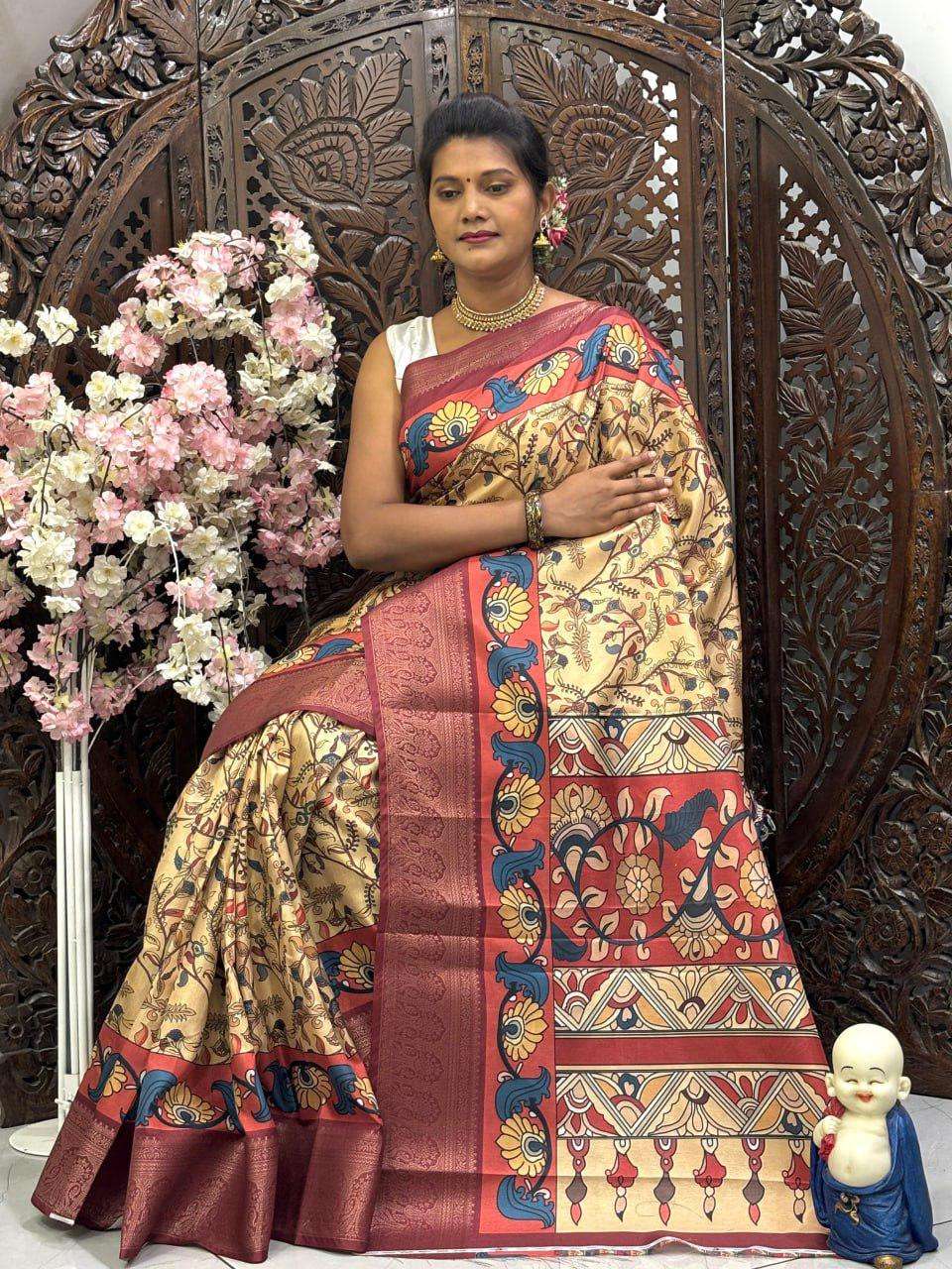 SWARA BY ASLIWHOLESALE DESIGNER PURE SOFT DOLA SILK PRINTED SAREES-00279