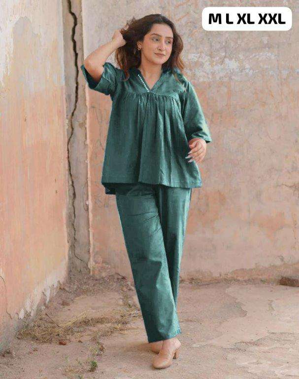 SWATI VOL-63 BY ASLIWHOLESALE DESIGNER PURE FLEX COTTON CO-ORD SET-00237