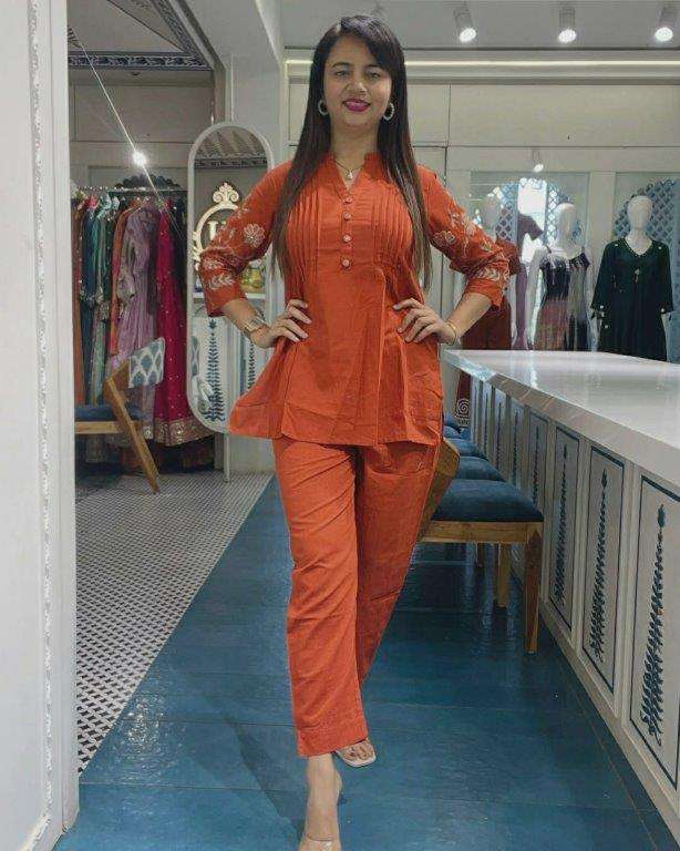 SWATI VOL-64 BY ASLIWHOLESALE DESIGNER PURE SOFT COTTON EMBROIDERY CO-ORD SET-00237
