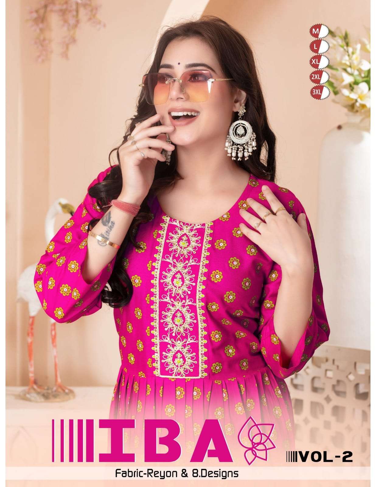 TALK IBA VOL-02 BY ASLIWHOLESALE DESIGNER PURE RAYON PRINTED KURTIS-00093