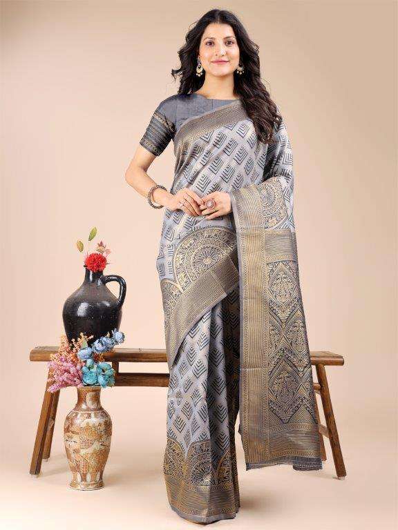 TARA SILK BY ASLIWHOLESALE DESIGNER PURE BANARASHI SILK SAREES-00281