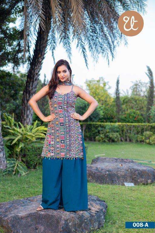 THREAD THRILL 008 HIT DESIGN 008-A TO 008-D SERIES PURE HEAVY CHINON EMBROIDERY DRESSES-00269