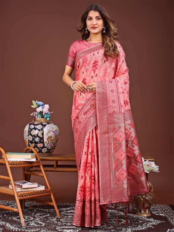 VASTRAA BY ASLIWHOLESALE DESIGNER PURE LINEN COTTON SAREES-00281