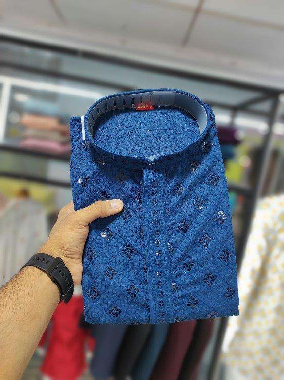 VOL-25 BY ASLIWHOLESALE DESIGNER PURE HEAVY RAYON  LAKHNAWI MENS KURTA-00179