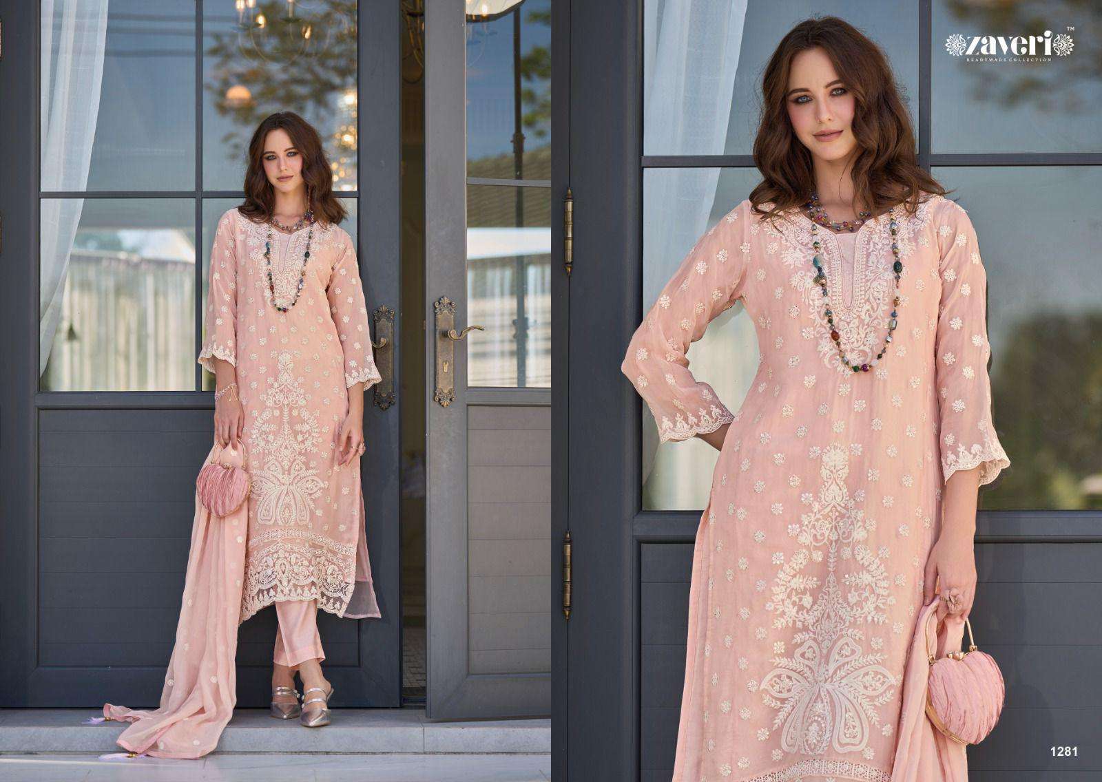 ZAVERI FEMINA VOL-02 PURE SOFT ORGANZA EMBROIDRRY DRESS-00289