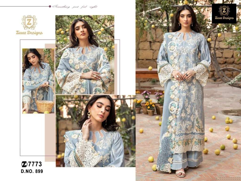 ZIAAZ 899-900-901 COLOUR HEAVY EMBROIDERY PAKISTANI DRESSES-00201