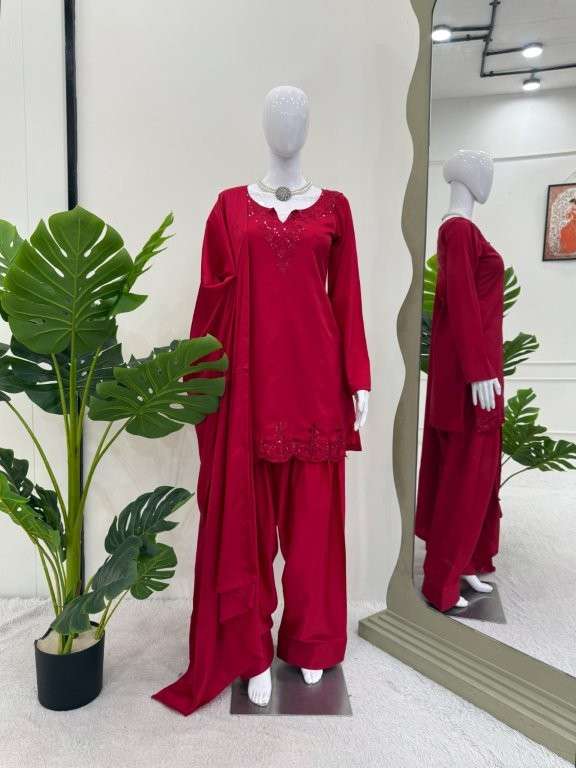 1512 HIT COLOUR BY ASLIWHOLESALE DESIGNER PURE CREPE SILK EMBROIDERY PAKISTANI DRESSES-00241